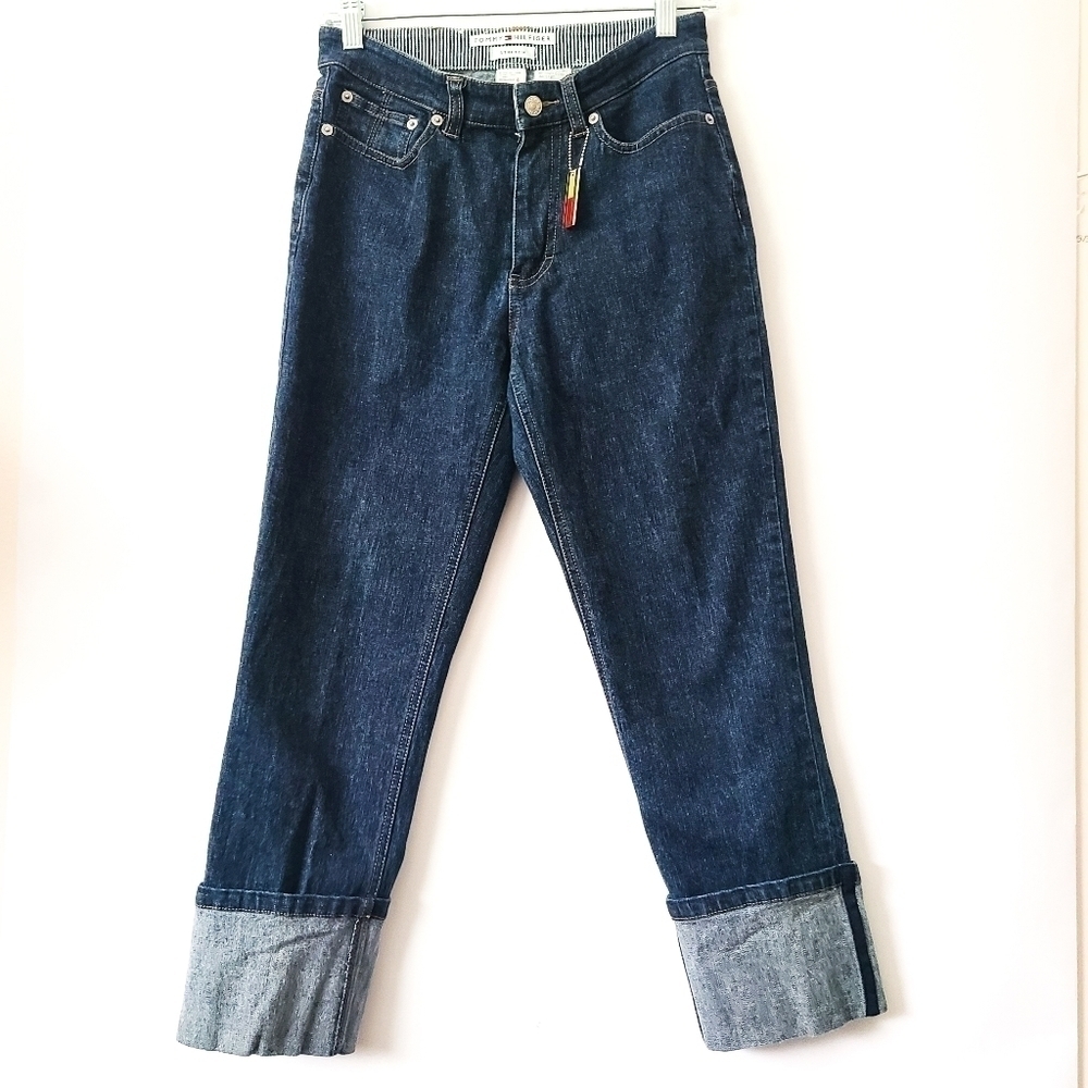 Tommy hilfiger cropped rolled leg jeans Capri